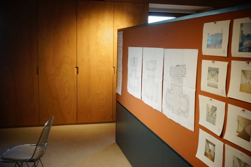 LAN bureau office open space espace de travail partagé bulletin board architecture interior design